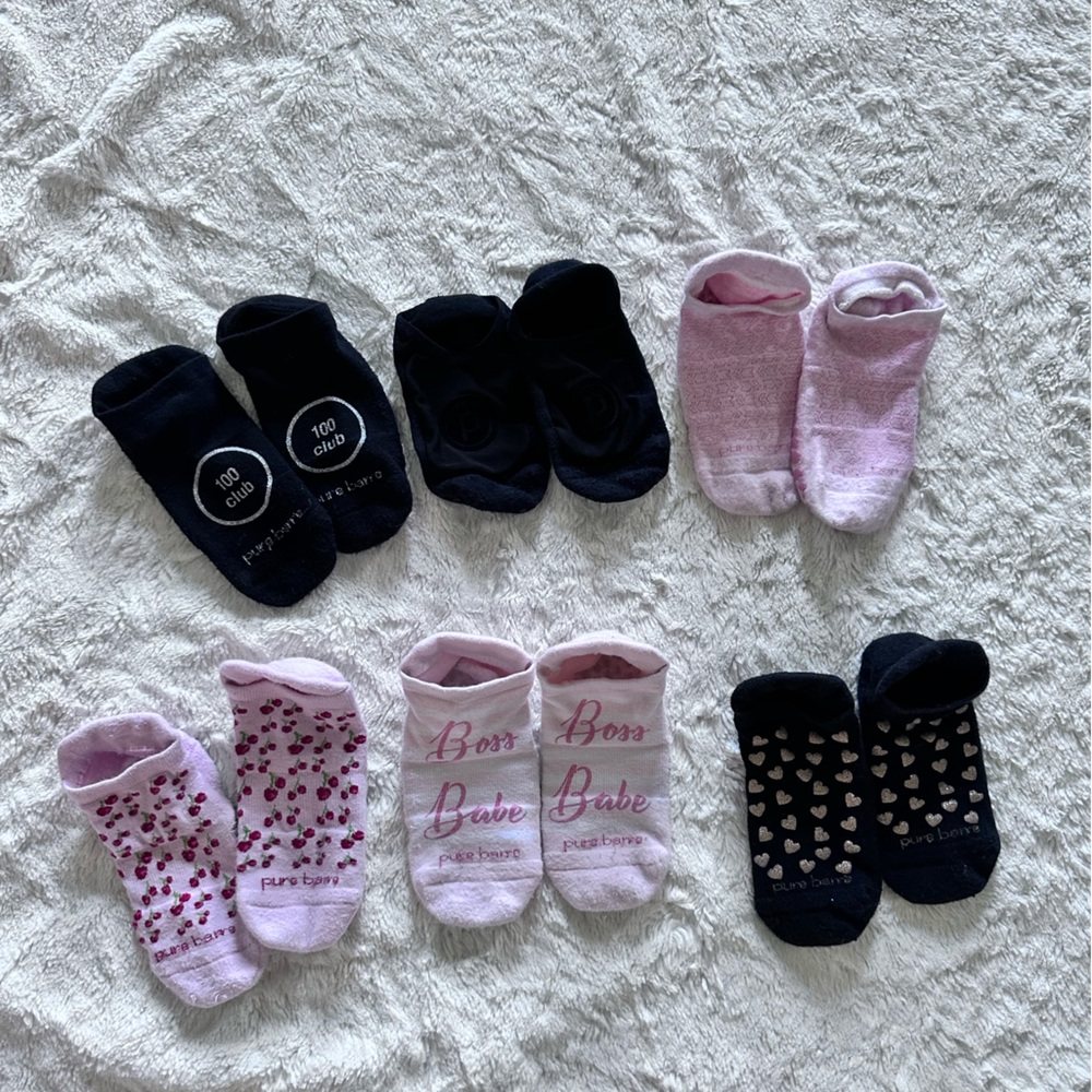 Pure Barre Socks - size small. List price includes 6 pairs.